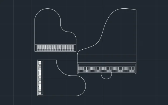BLOQUES DE AUTOCAD DE PIANOS - Imagen destacada