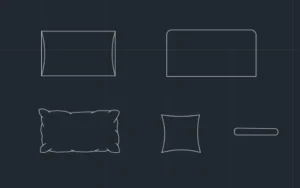 Bloques de almohadas para AutoCAD