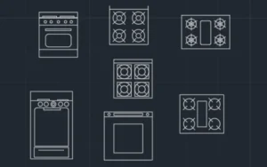 Bloques de cocinas para AutoCAD