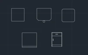 Bloques de mesas de luz para AutoCAD
