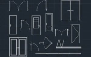 Bloques de puertas para AutoCAD