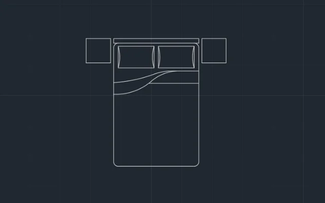 Bloque de cama matrimonial con dos mesas de luz - Imagen destacada