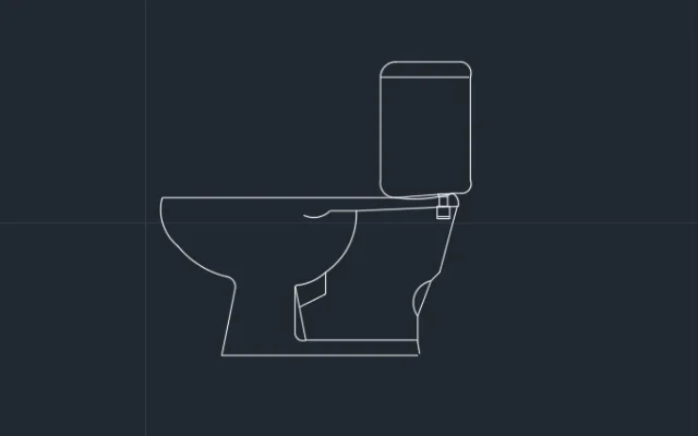 Imagen de bloque de inodoro para diseñar cortes