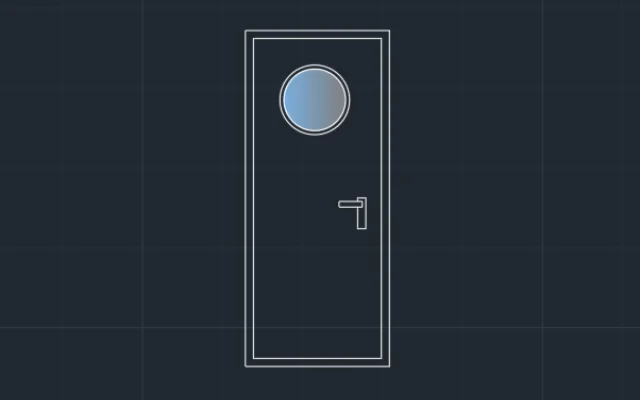 Imagen de bloque de puerta para diseñar proyectos de construcción