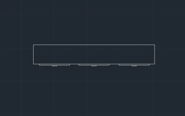 Imagen de bloque de mueble visto en planta
