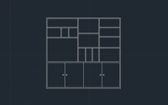 Imagen de bloque de AutoCAD de mueble de sala