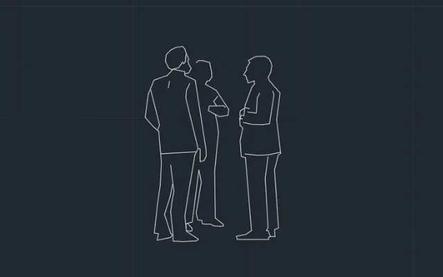 Imagen de bloque para AutoCAD de persona