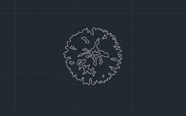 Imagen de bloque de árbol para AutoCAD