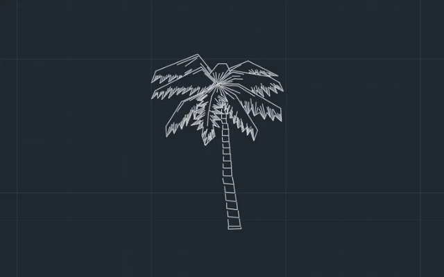 Imagen de bloque de árbol para AutoCAD