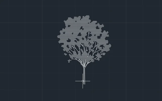 Imagen de bloque de árbol para AutoCAD