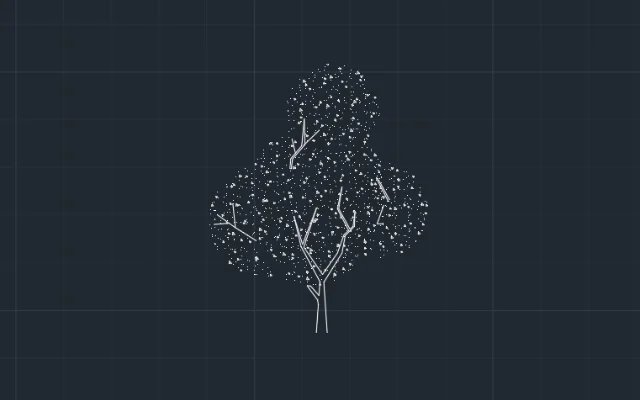 Imagen de bloque de árbol para AutoCAD