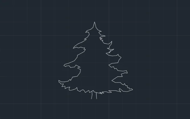 Imagen de bloque de árbol para AutoCAD