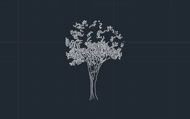 Imagen de bloque de árbol para AutoCAD