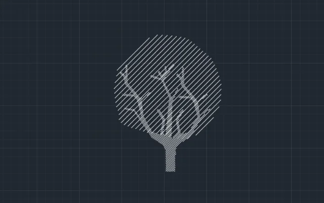 Imagen de bloque de árbol para AutoCAD