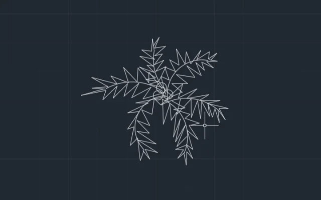 Imagen de bloque de árbol para AutoCAD