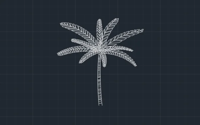 Imagen de bloque de árbol para AutoCAD