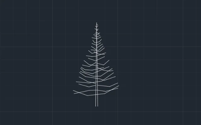 Imagen de bloque de árbol para AutoCAD