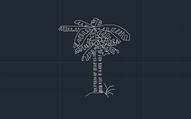 Imagen de bloque de árbol para AutoCAD