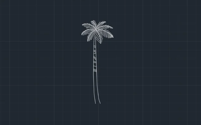 Imagen de bloque de árbol para AutoCAD