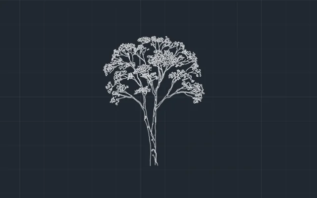 Imagen de bloque de árbol para AutoCAD