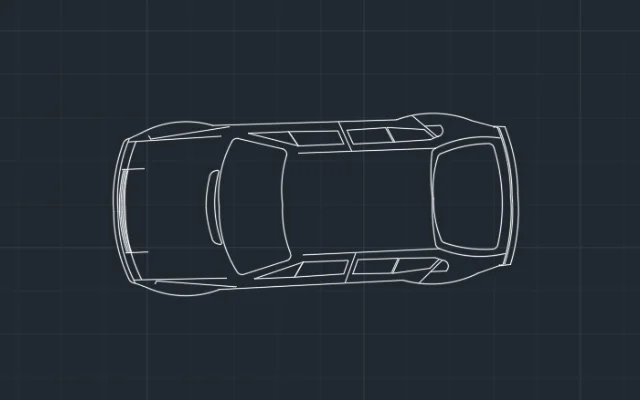 Imagen de bloque de auto para AutoCAD