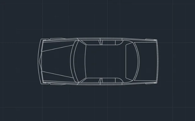 Imagen de bloque de auto para usar en AutoCAD