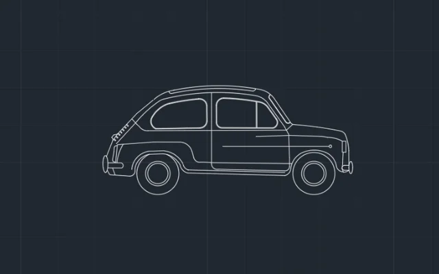 Imagen de bloque de auto para AutoCAD