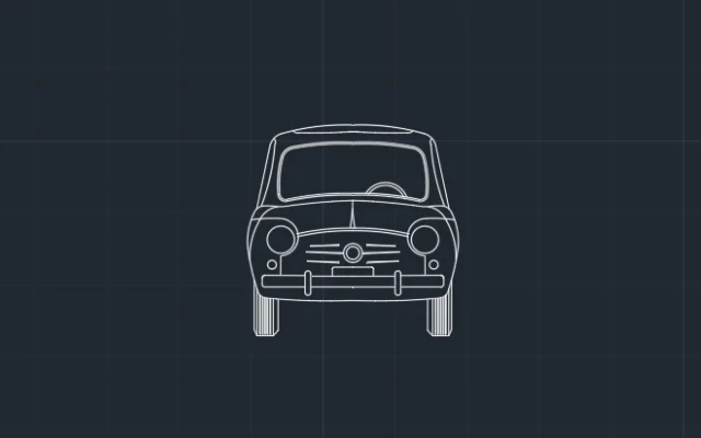 Imagen de bloque de auto para AutoCAD