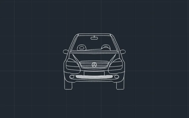 Imagen de bloque de auto para AutoCAD