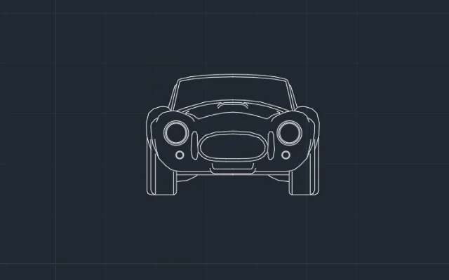 Imagen de bloque de auto para AutoCAD