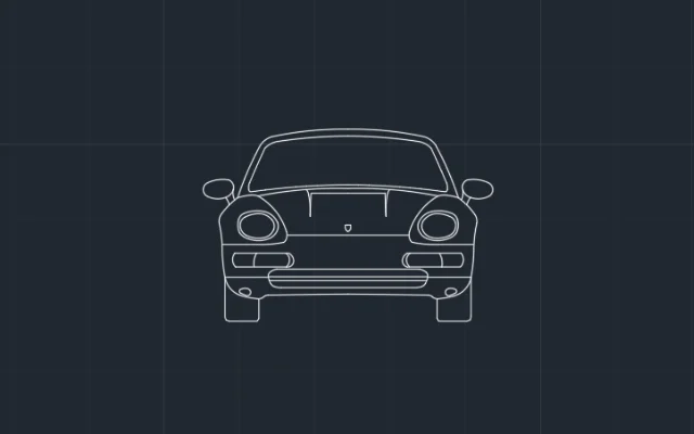 Imagen de bloque de auto para AutoCAD