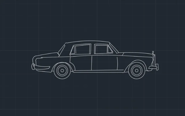 Imagen de bloque de auto/carro visto de costado