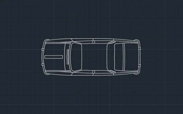 Imagen de bloque de auto para AutoCAD