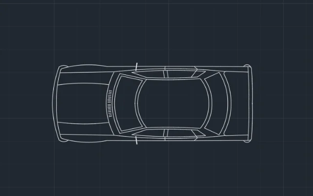 Imagen de bloque de auto para AutoCAD