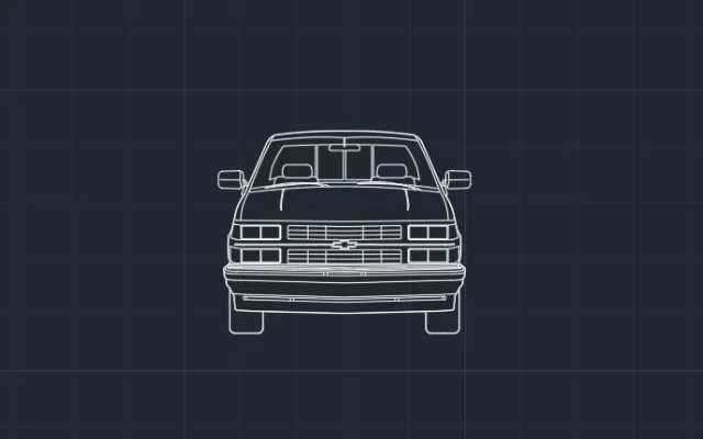 Imagen de bloque de auto para AutoCAD