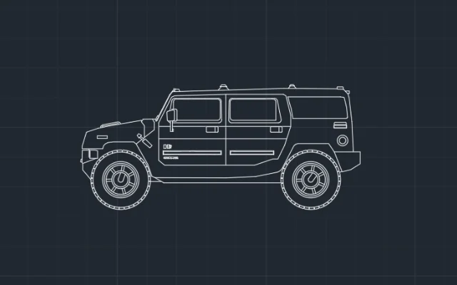 Imagen de bloque de auto para AutoCAD