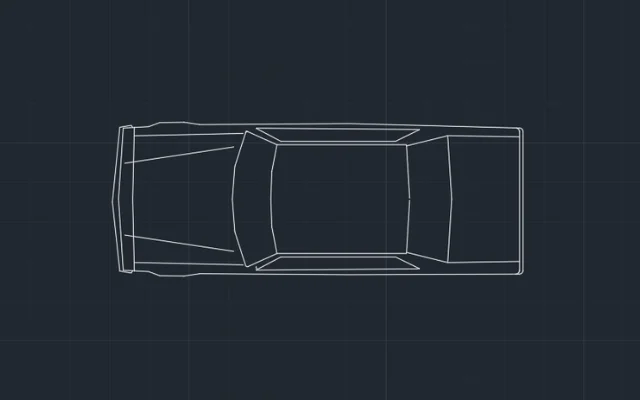 Imagen de bloque de auto para AutoCAD