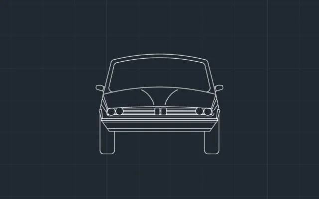 Imagen de bloque de auto para AutoCAD