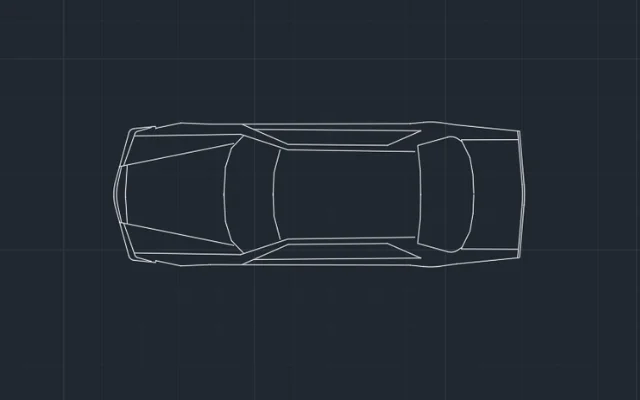 Imagen de bloque de auto para AutoCAD