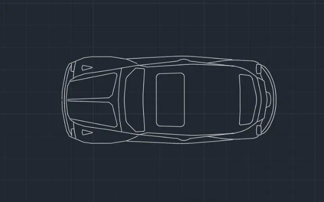 Imagen de bloque de auto para AutoCAD