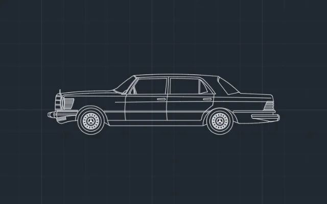 Imagen de bloque de auto para AutoCAD