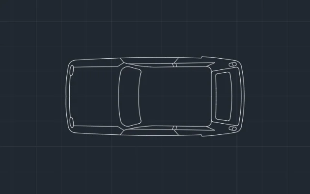 Imagen de bloque de auto para AutoCAD