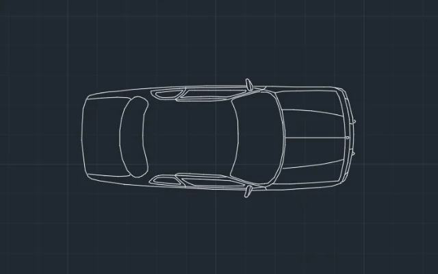Imagen de bloque de auto para AutoCAD