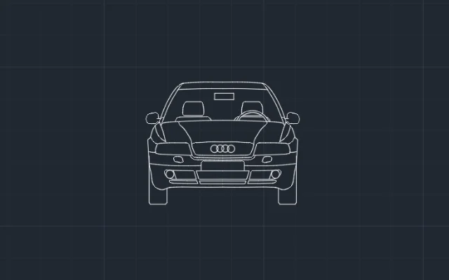 Imagen de bloque de auto para AutoCAD