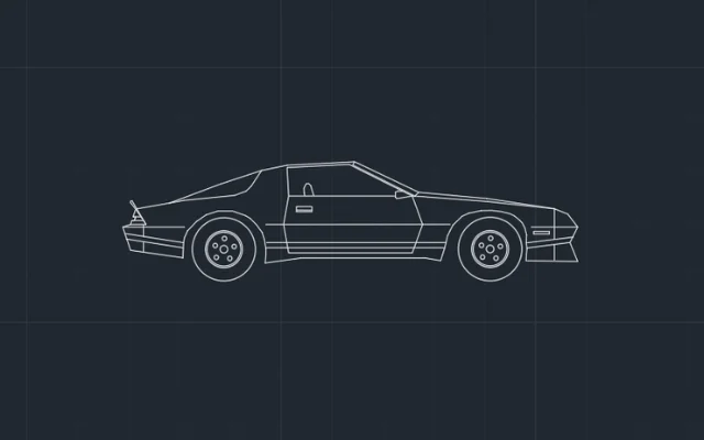 Imagen de bloque de auto para usar en AutoCAD