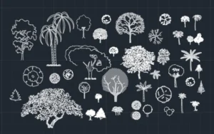 Bloques de árboles para AutoCAD