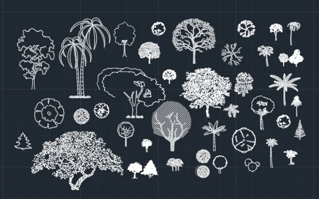 BLOQUES DE AUTOCAD DE ÁRBOLES - Imagen destacada
