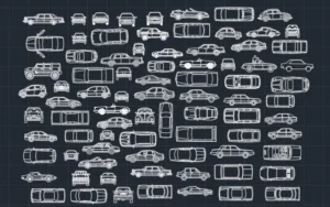Bloques de autos para AutoCAD