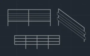 Bloques de barandas para AutoCAD