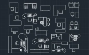 Bloques de escritorios para AutoCAD